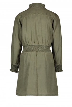 Tencell smock dress  330 olive