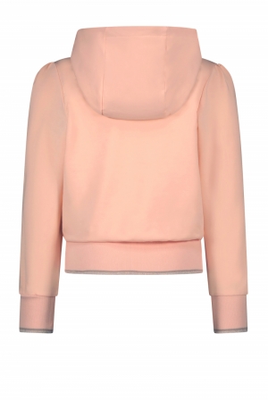 Dory hooded cropped cardigan 533 light peach