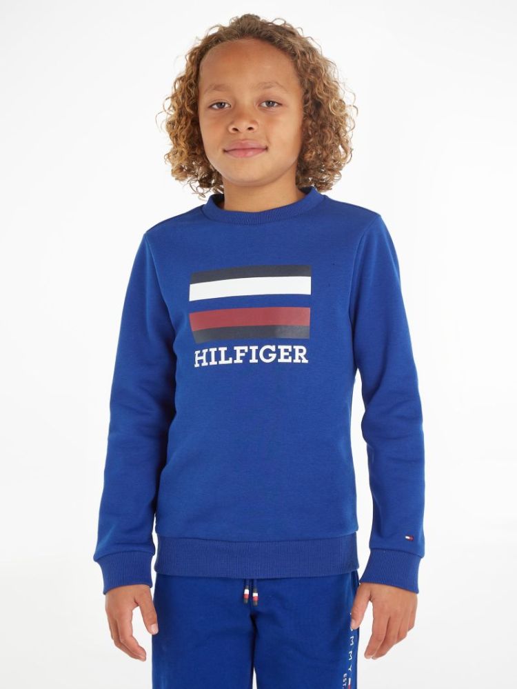 TH logo sweatshirt C9B navy voyage