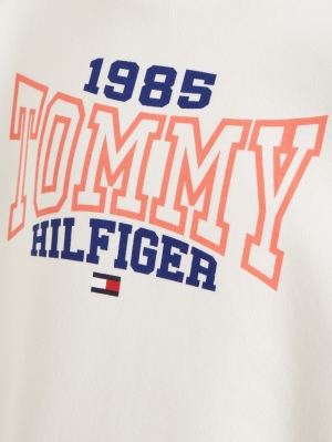 Tommy 1985 varsity hoodie YBR white