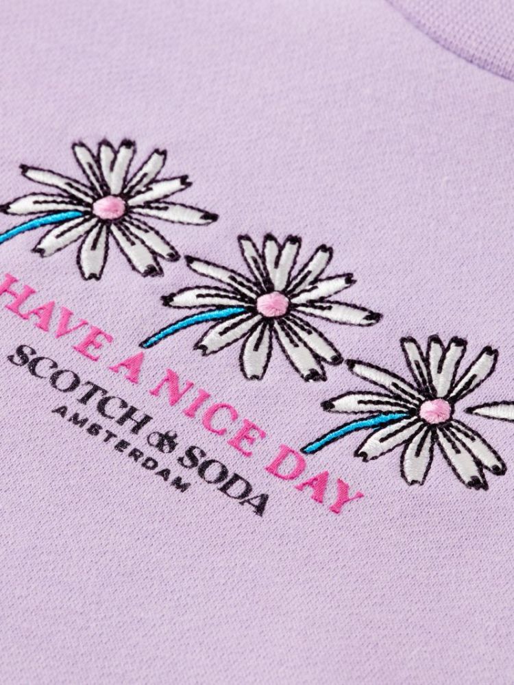 Regular-fit subtle sweatshirt 0503 lavender