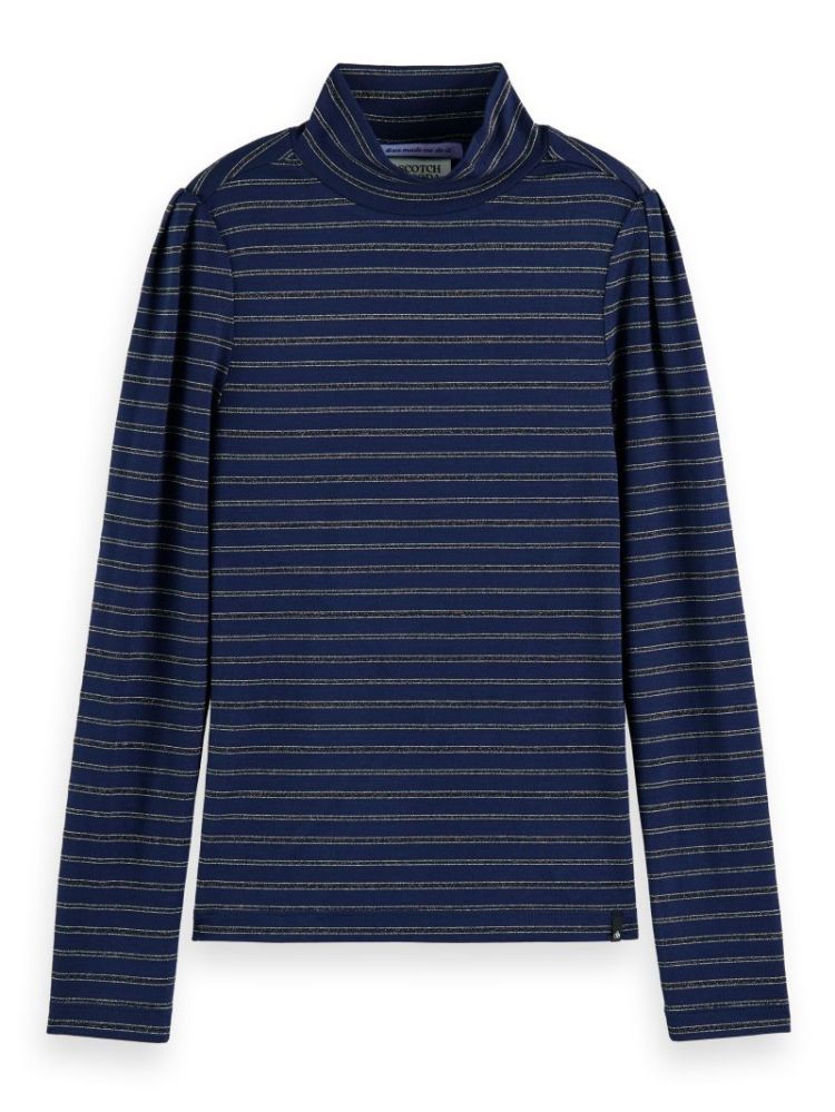 Long-sleeved striped shirt 5233 blue strip