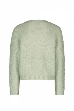 Flo girls knitted sweater 320 pistache