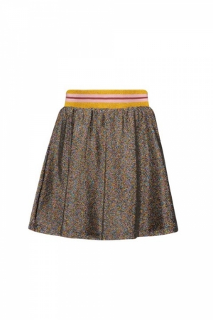 Flo girls glitter plisse skirt 999 multi