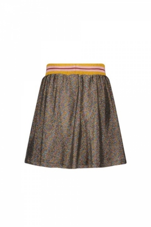 Flo girls glitter plisse skirt 999 multi