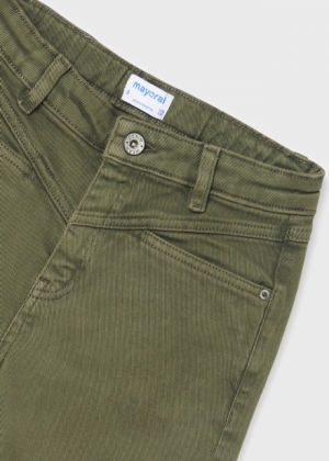 Slouchy twill trousers 061 moss