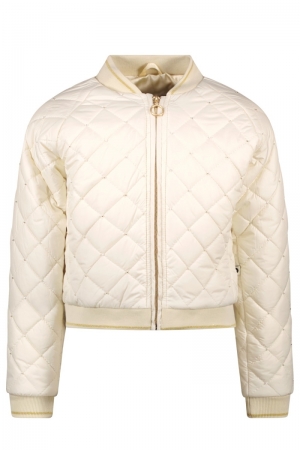 Flo girls quilted baseball 001 off white