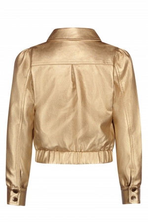 Flo imi leather puffy jacket 810 gold