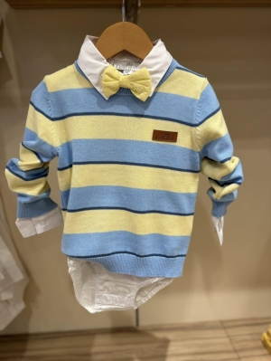 PULL STRIPES Blue-yellow