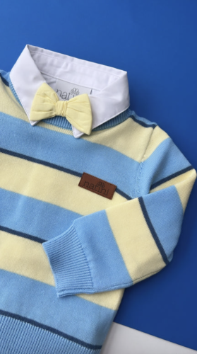 PULL STRIPES Blue-yellow