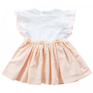 DRESS LILY white-orange