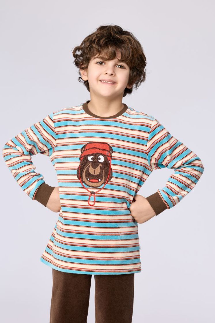Jongens pyjama velours 920