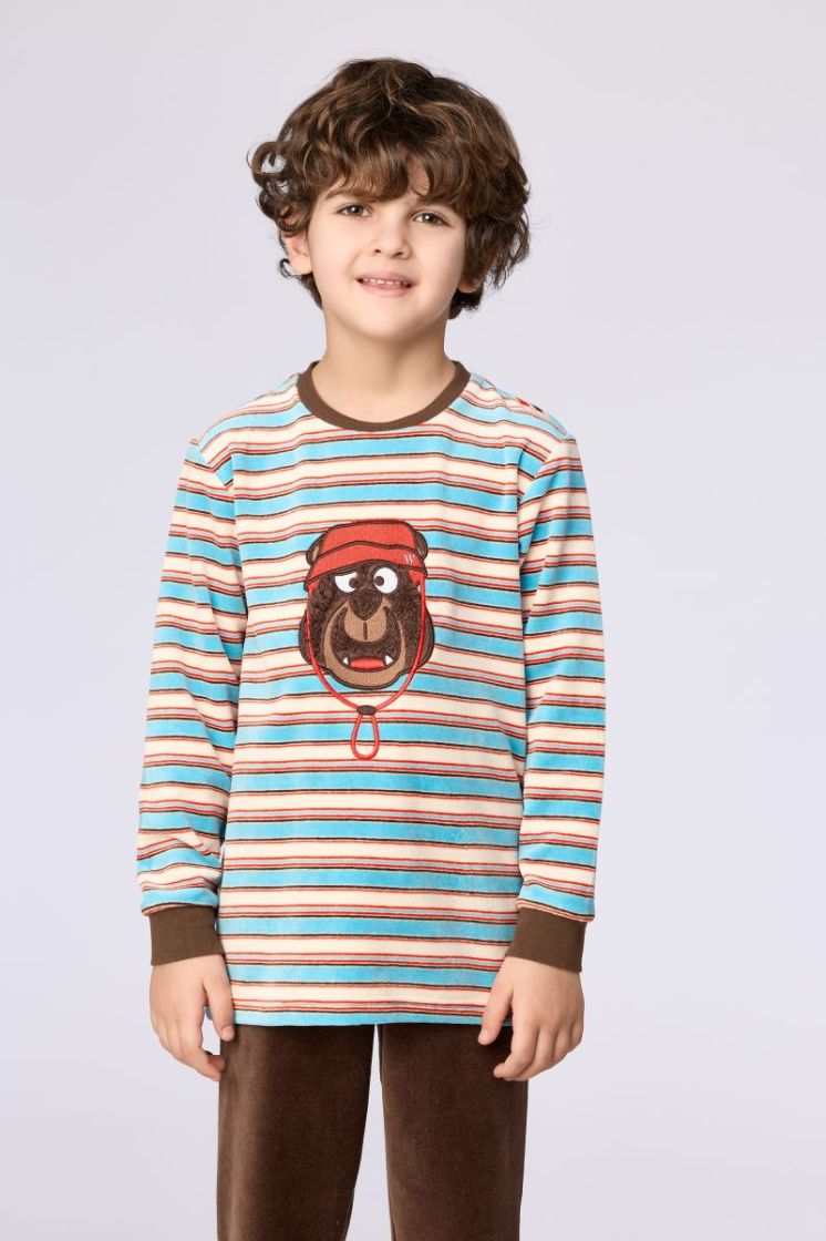 Jongens pyjama velours 920