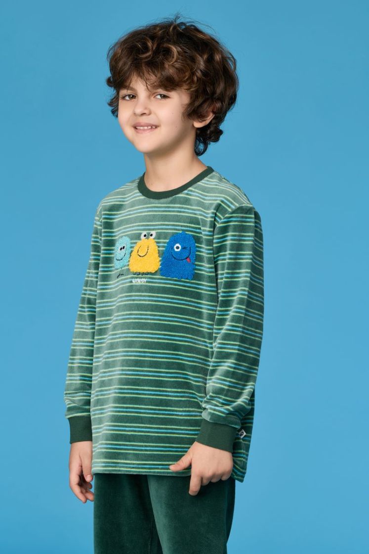 Jongens pyjama velours 922