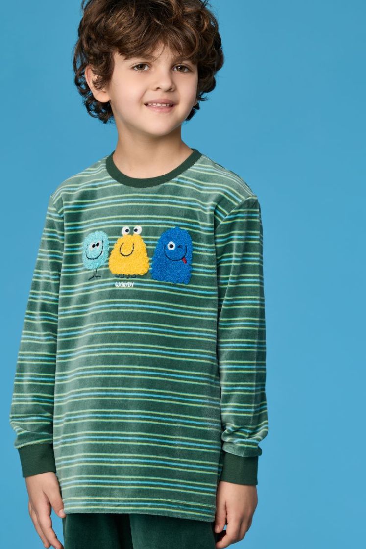 Jongens pyjama velours 922